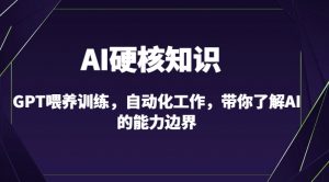 AI硬核知识-GPT喂养训练，自动化工作，带你了解AI的能力边界（10节课）-铭创资源库