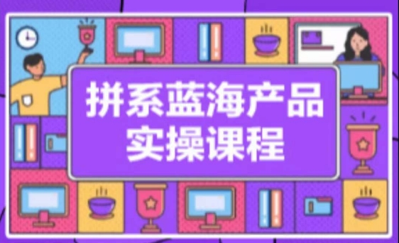 拼系冷门蓝海产品实操课程，从注册店铺到选品上架到流量维护环环相扣-铭创资源库