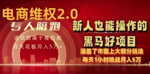 电商维权 4.0 如何做到月入 5 万+每天 1 小时新人也能快速上手【仅揭秘】-铭创资源库