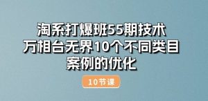 淘系打爆班55期技术：万相台无界10个不同类目案例的优化(10节)-铭创资源库