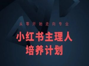 小红书课程简化版，从零开始走向专业，小红书主理人培养计划-铭创资源库