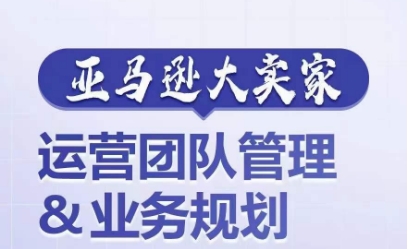 亚马逊大卖家-运营团队管理&业务规划，为你揭秘如何打造超强实力的运营团队-铭创资源库