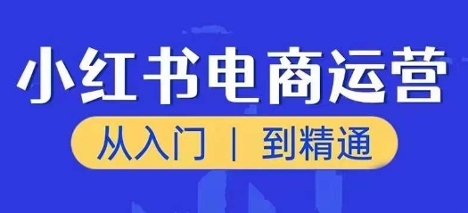 小红书电商运营课，从入门到精通，带你抓住又一个赚钱风口-铭创资源库