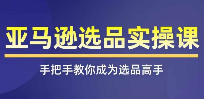亚马逊选品实操课程，快速掌握亚马逊选品的技巧，覆盖亚马逊选品所有渠道-铭创资源库