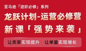 亚马逊进阶必修系列,龙跃计划-运营必修营新课,让卖家实现提升 让单量实现增长-铭创资源库