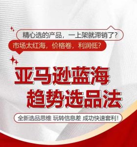 亚马逊蓝海趋势选法,全新选品思维,玩转信息差-铭创资源库
