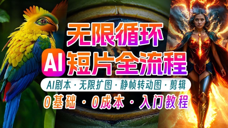 AI剪辑无限循环画面：新手轻松月入上万的秘技【揭秘】-铭创资源库