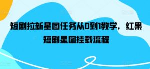 短剧拉新星图任务从0到1教学,红果短剧星图挂载流程-铭创资源库