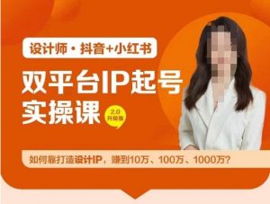 双平台IP起号实操营,教你如何靠打造设计IP,赚到10万、100万、1000万?-铭创资源库