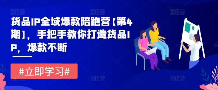 货品IP全域爆款陪跑营【第4期】，手把手教你打造货品IP，爆款不断-铭创资源库