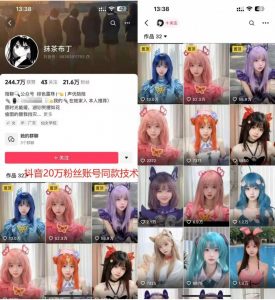 云天二次元美女起号教学,月涨10万粉丝,不判搬运-铭创资源库