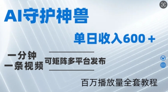 制作各省守护神，100多W播放量的视频只需要1分钟就能完成【揭秘】-铭创资源库