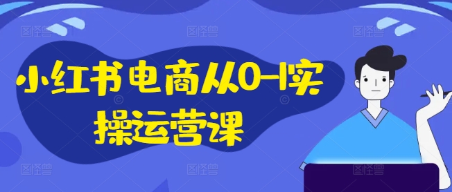小红书电商从0-1实操运营课，小红书手机实操小红书/IP和私域课/小红书电商电脑实操板块等-铭创资源库