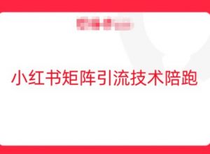 小红书矩阵引流技术,教大家玩转小红书流量-铭创资源库