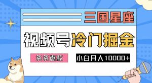 2024视频号三国冷门赛道掘金,条条视频爆款,操作简单轻松上手,新手小白也能月入1w-铭创资源库