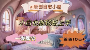 ai原创治愈小屋,小白也能轻松上手,一发即火,篇篇10w+【揭秘】-铭创资源库