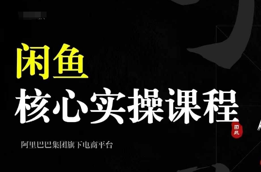 2024闲鱼核心实操课程，从养号、选品、发布、销售，教你做一个出单的闲鱼号-铭创资源库