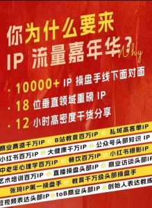 群响IP流量嘉年华，​现场视频+IP江湖2024典藏版PPT-铭创资源库