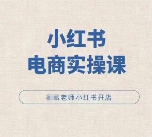 小红薯电商实操课,小红书开店实操必学课-铭创资源库