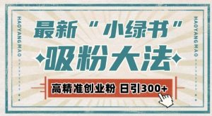 最新自动化“吸粉术”,小绿书激活私域流量,每日轻松吸引300+高质精准粉!-铭创资源库