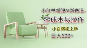 小红书减肥AI新赛道,零成本易操作,日入多张,小白轻松上手【揭秘】-铭创资源库