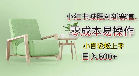 小红书减肥AI新赛道，零成本易操作，日入多张，小白轻松上手【揭秘】-铭创资源库