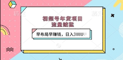 视频号年货项目，流量贼猛，早布局早挣钱，日入上k【揭秘】-铭创资源库