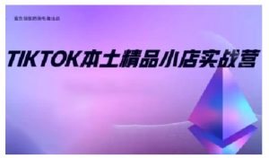 TikTok本土精品小店出海实战营,从入门到高阶,不止0-1!-铭创资源库