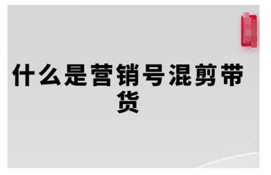 营销号混剪带货，从内容创作到流量变现的全流程，教你用营销号形式做混剪带货-铭创资源库