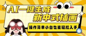 AI一键生成新中式插画， 操作简单，小白也能轻松入手-铭创资源库