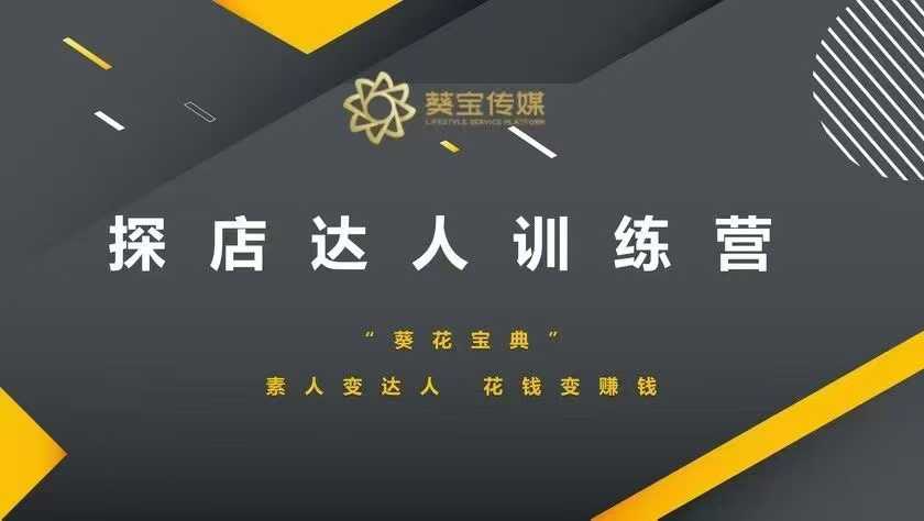 探店达人训练营，素人变达人，花钱变赚钱-铭创资源库
