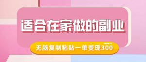适合在家做的副业,小红书冷知识账号,无脑复制粘贴一单变现300-铭创资源库