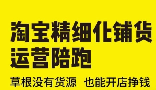 淘宝精细化铺货运营陪跑(部分更新至2025)，草根没有货源 也能开店挣钱-铭创资源库
