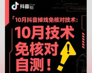 10月抖音掉线免核对技术，不保证百分百，自测-铭创资源库