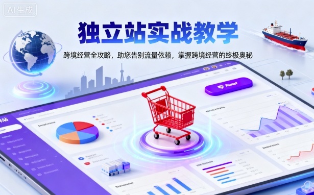 独立站实战教学，跨境经营全攻略，助您告别流量依赖，掌握跨境经营的终极奥-铭创资源库