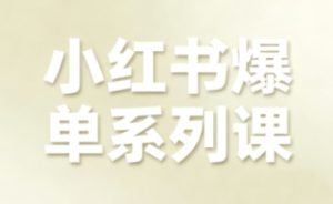 小红书爆单系列课,聚焦小红书电商全链路增长-铭创资源库